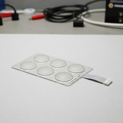 Dome Retainer 005PET Flexible Membrane Keyboard 5 Keypads Suitable for Various Electronic and Industrial Applications