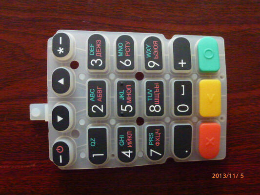 Abrasion Wear Electronics Muliti-Color Toys Componet Silicone Rubber Keypad