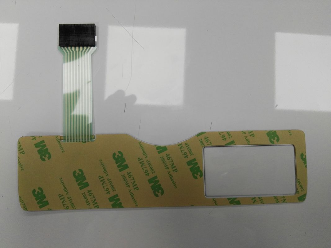 High Lifespan Membrane Keyboard Switches With Emboss Key PET Overlay And 3M Adhesive
