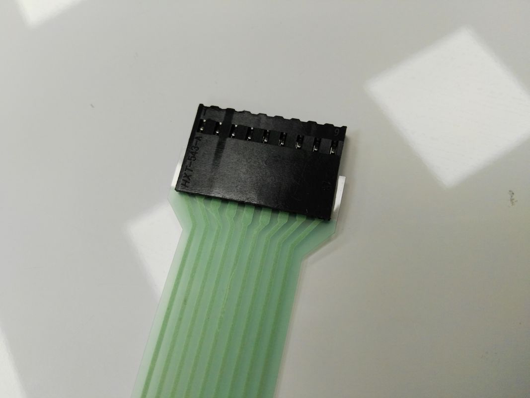 High Lifespan Membrane Keyboard Switches With Emboss Key PET Overlay And 3M Adhesive
