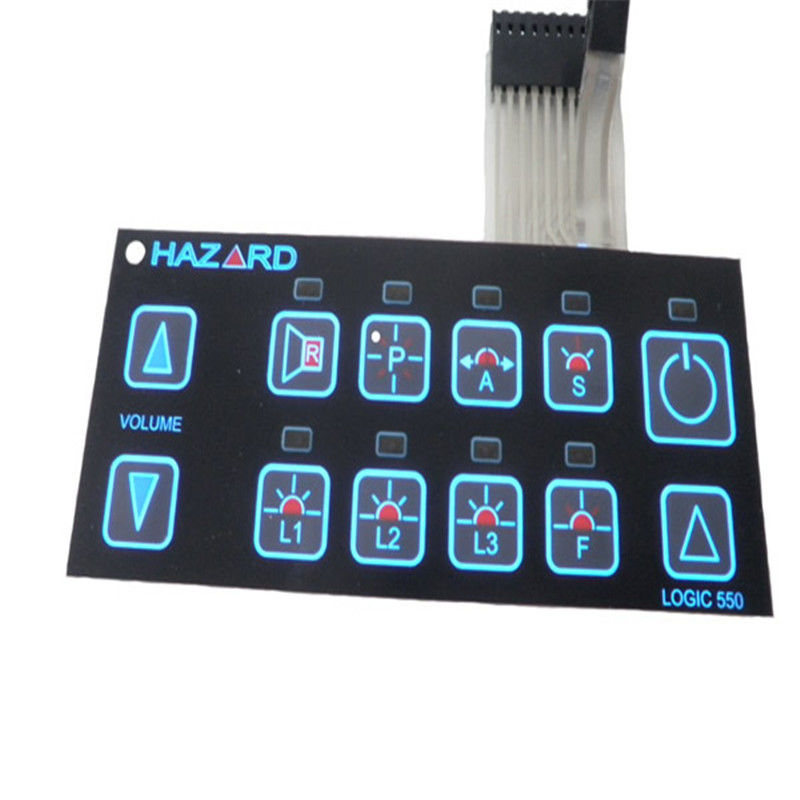 Custom Silk Printing Polycarbonate Nameplates Graphic Overlay