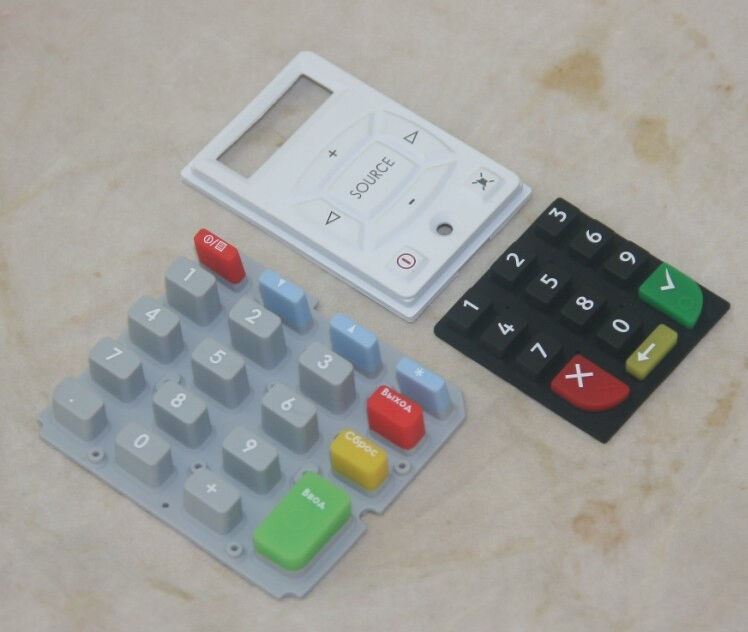 Concave-Convex Tactile Membrane Switch Keyboard High Sensivity Rubber Key