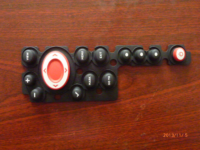 Moisture Proof 3m Adhesive Silicone Rubber Part Keypad Switch